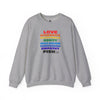 Pride, Love and Fish Unisex Heavy Blend™ Sweatshirt Sweatshirts Sport Grey gifts for animal lovers supporting animal rescues