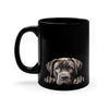 Peeking Cane Corso Puppy Black Ceramic Dog Mug 11 oz Mugs gifts for animal lovers supporting animal rescues