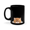 Peeking Exotic Shorthair Black Ceramic Cat Coffee Mug 11 oz Mugs gifts for animal lovers supporting animal rescues