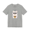 NO DRAMA Llama and Yellow Cat Unisex Tee T-Shirts Athletic Heather gifts for animal lovers supporting animal rescues