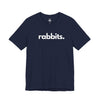RABBITS, PERIOD. Unisex Tee T-Shirts Navy gifts for animal lovers supporting animal rescues