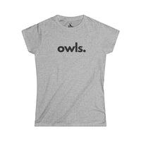 OWLS, PERIOD. Women's Softstyle Tee T-Shirts Sport Grey gifts for animal lovers supporting animal rescues
