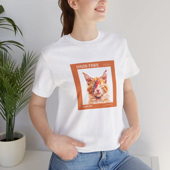 David Pawie 80s Rock n' Roll Cat Unisex Tee