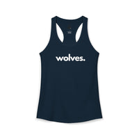 WOLVES, PERIOD. Women's Lightweight Racerback Tank
