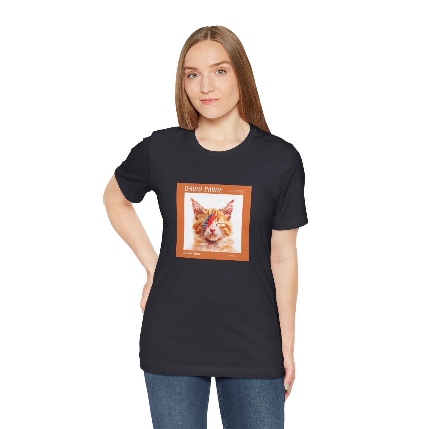 David Pawie 80s Rock n' Roll Cat Unisex Tee