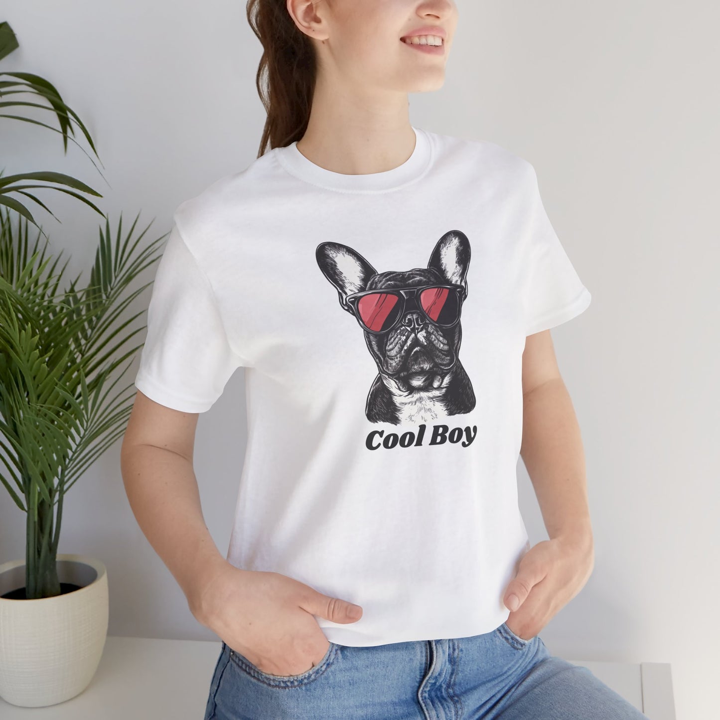 Cool Boy 2 French Bulldog Unisex Tee