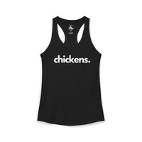 CHICKENS, PERIOD. Women's Lightweight Racerback Tank