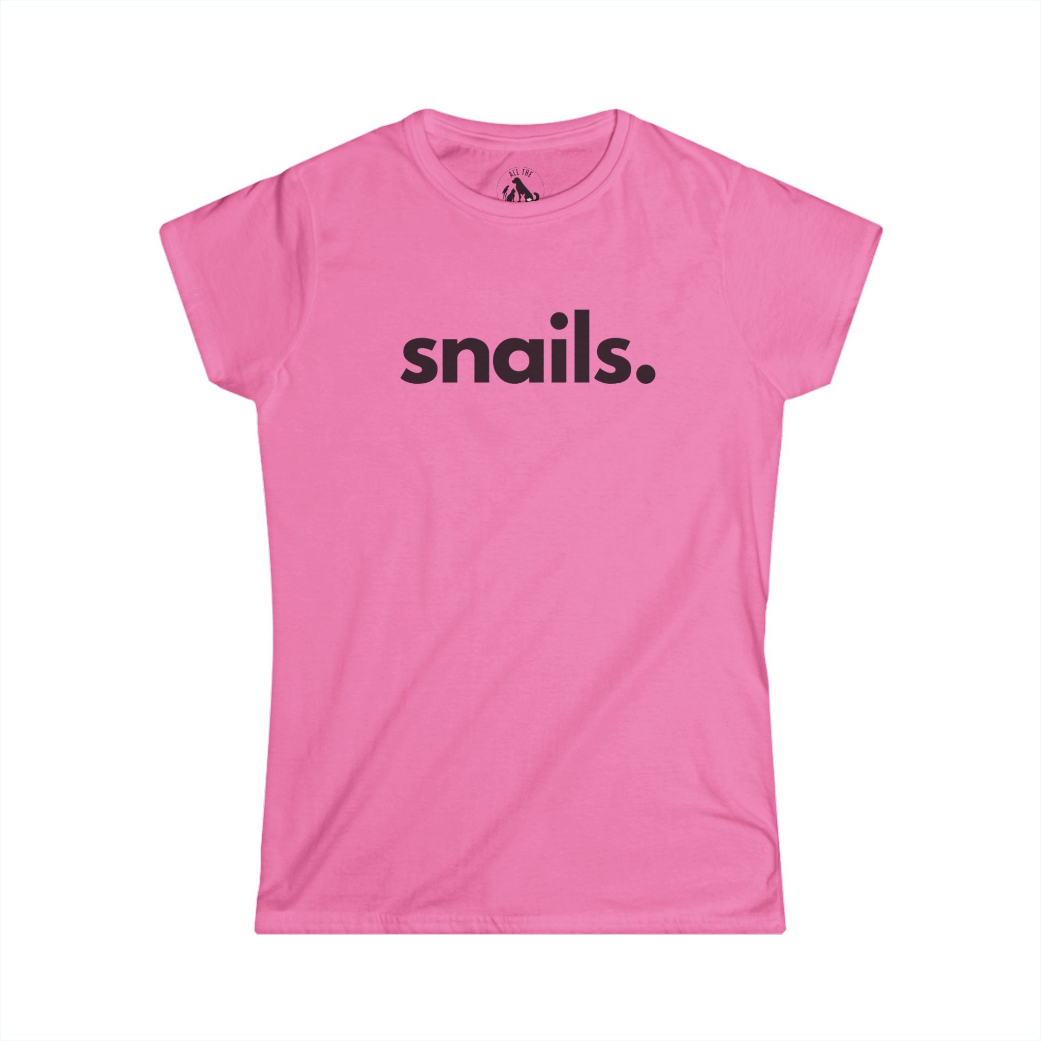 Snail T-Shirt | Minimalist Wildlife Statement Tee – All The Fauna