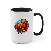 Angry Betta Fish Ceramic Coffee Mug