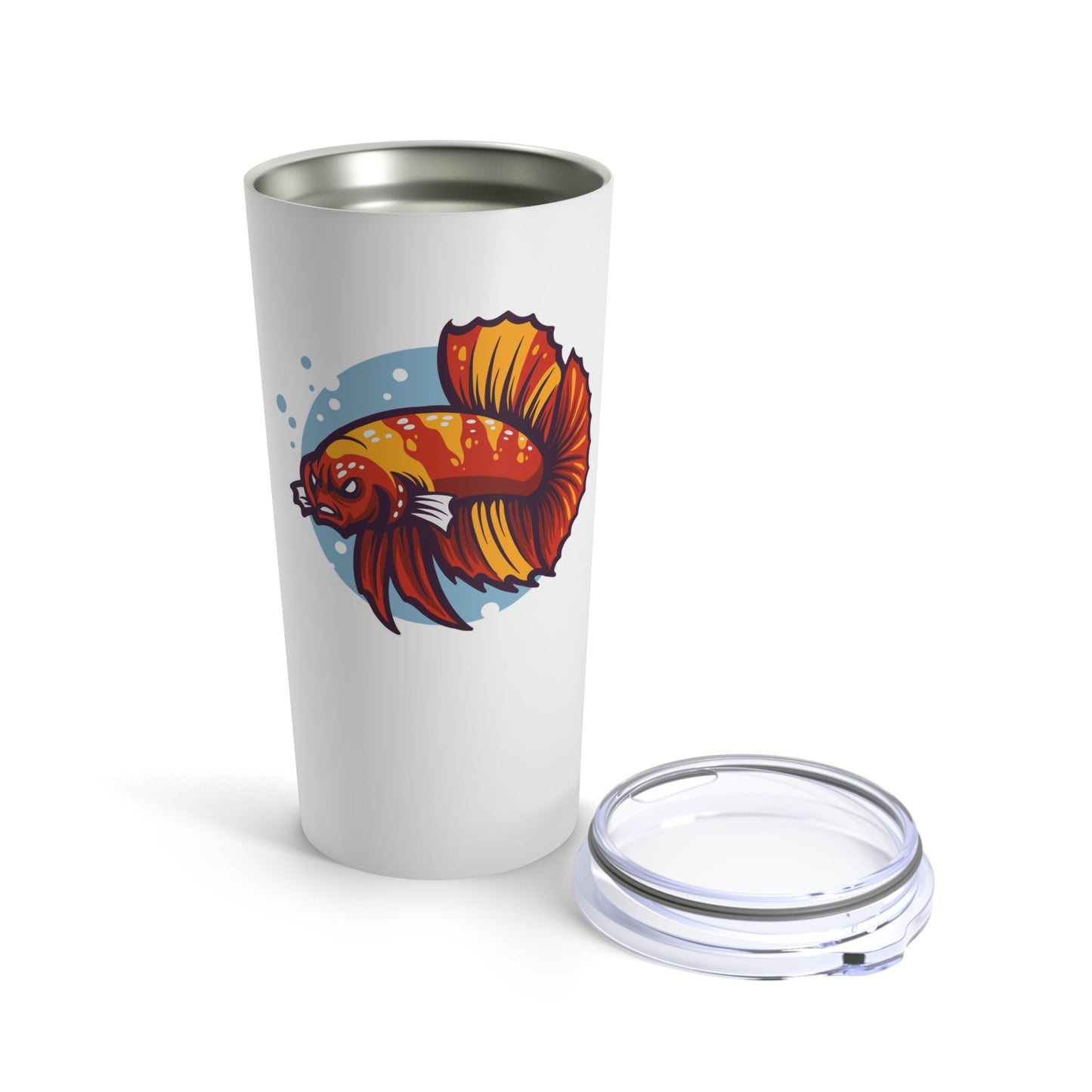Angry Betta Tropical Fish Tumbler 20 oz
