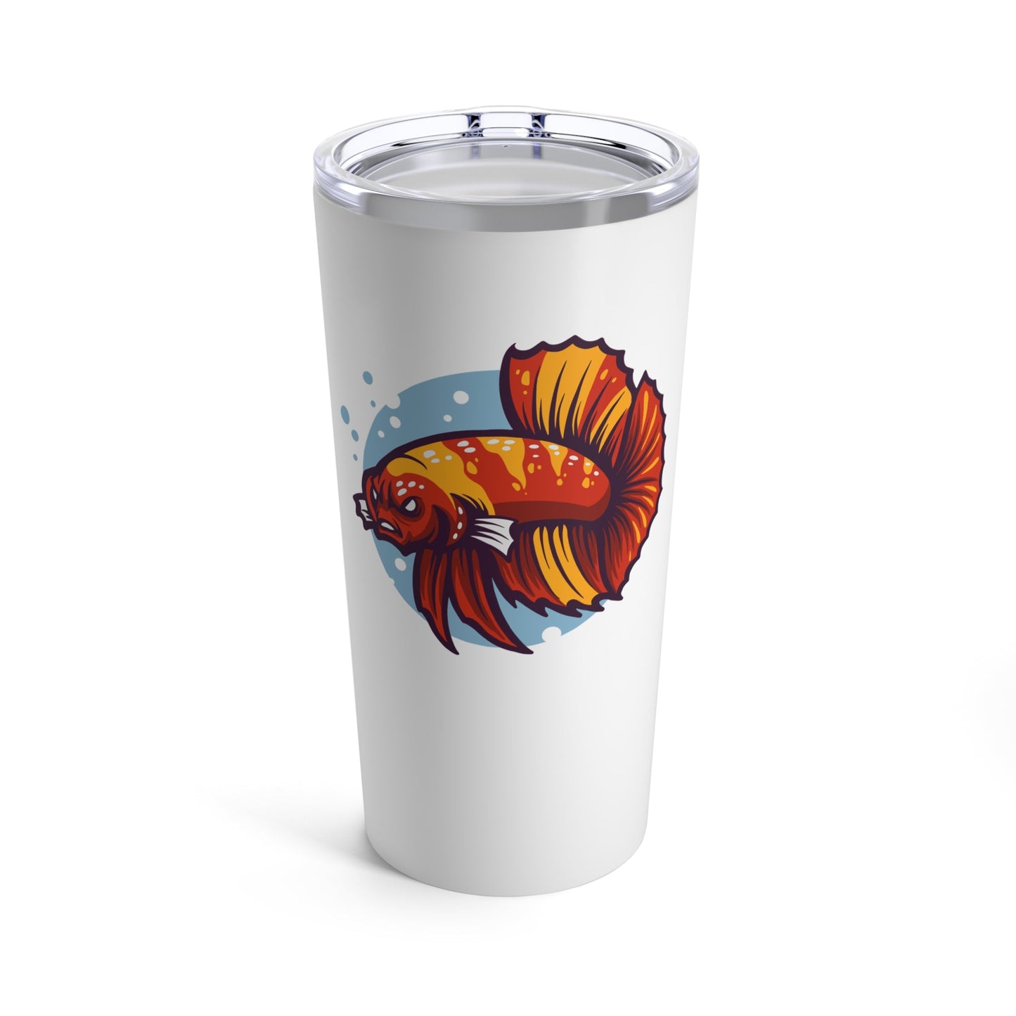 Angry Betta Tropical Fish Tumbler 20 oz
