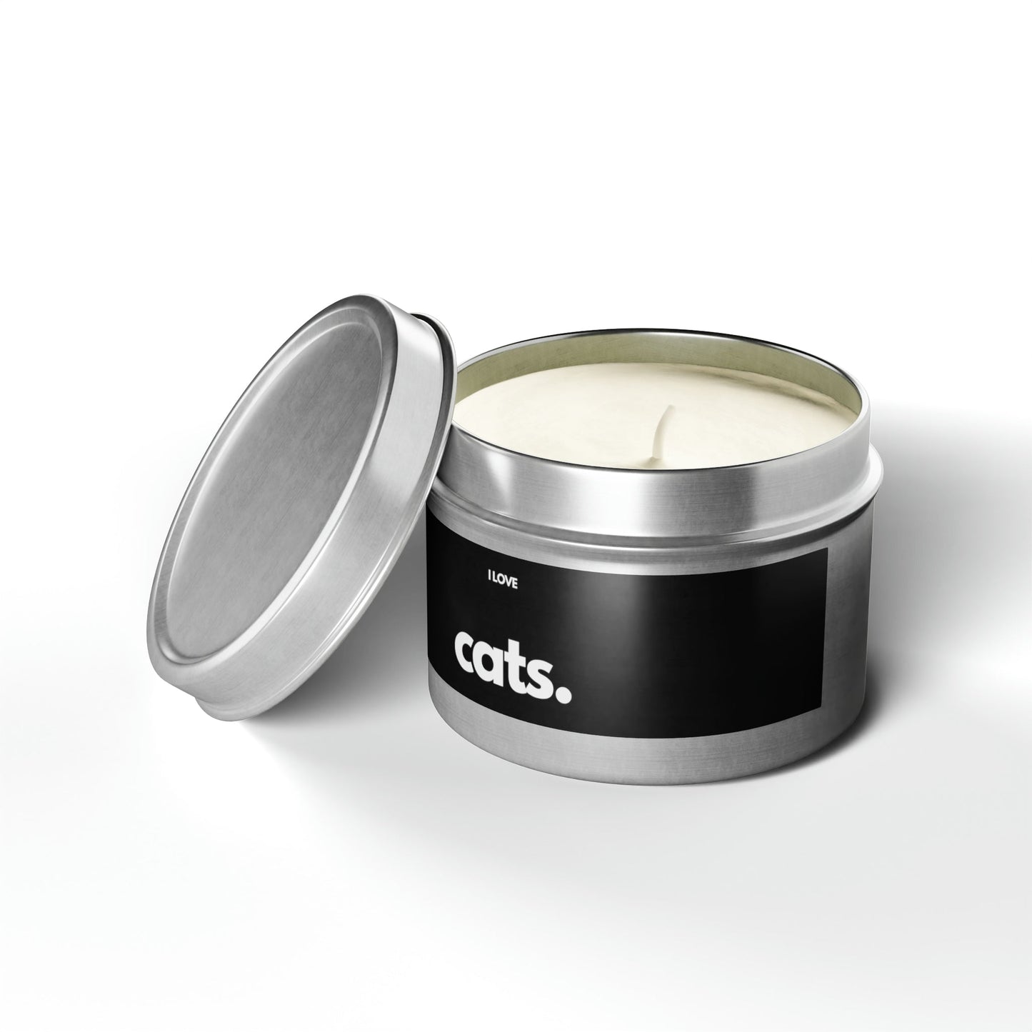 CATS, PERIOD. Non-toxic Aromatherapy Soy Tin Candle