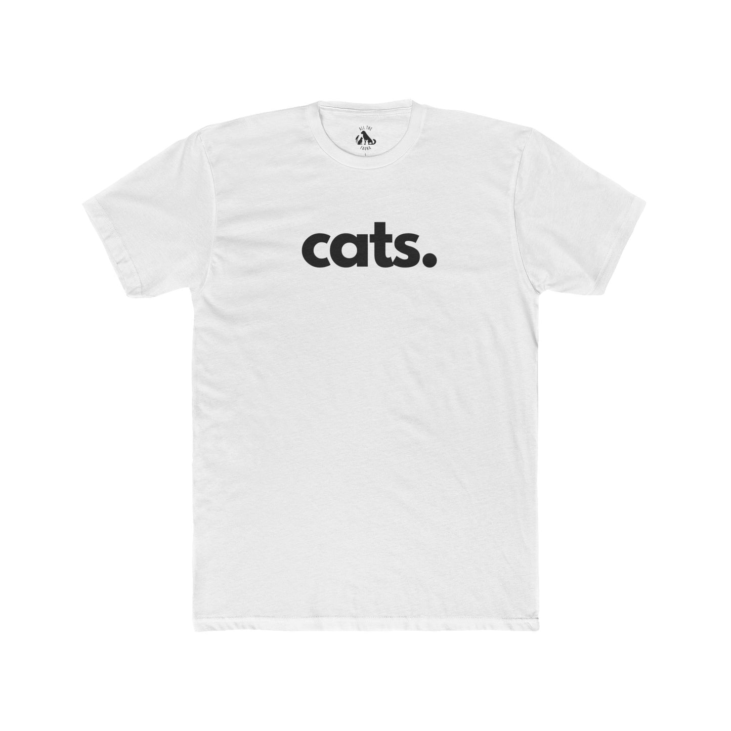 CATS, PERIOD. Premium Cotton Cat Lover Unisex Tee