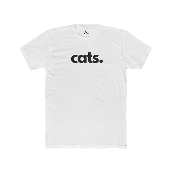 CATS, PERIOD. Premium Cotton Cat Lover Unisex Tee