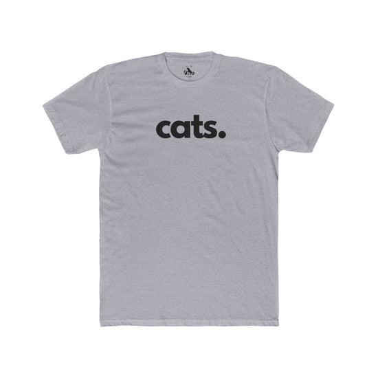 CATS, PERIOD. Premium Cotton Cat Lover Unisex Tee