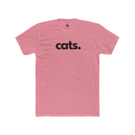 CATS, PERIOD. Premium Cotton Cat Lover Unisex Tee