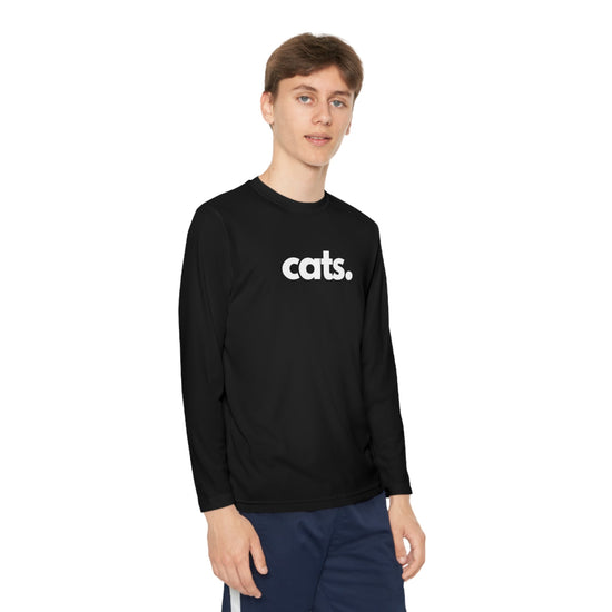 CATS, PERIOD. Youth Long Sleeve Statement Competitor Tee