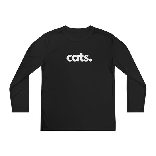 CATS, PERIOD. Youth Long Sleeve Statement Competitor Tee