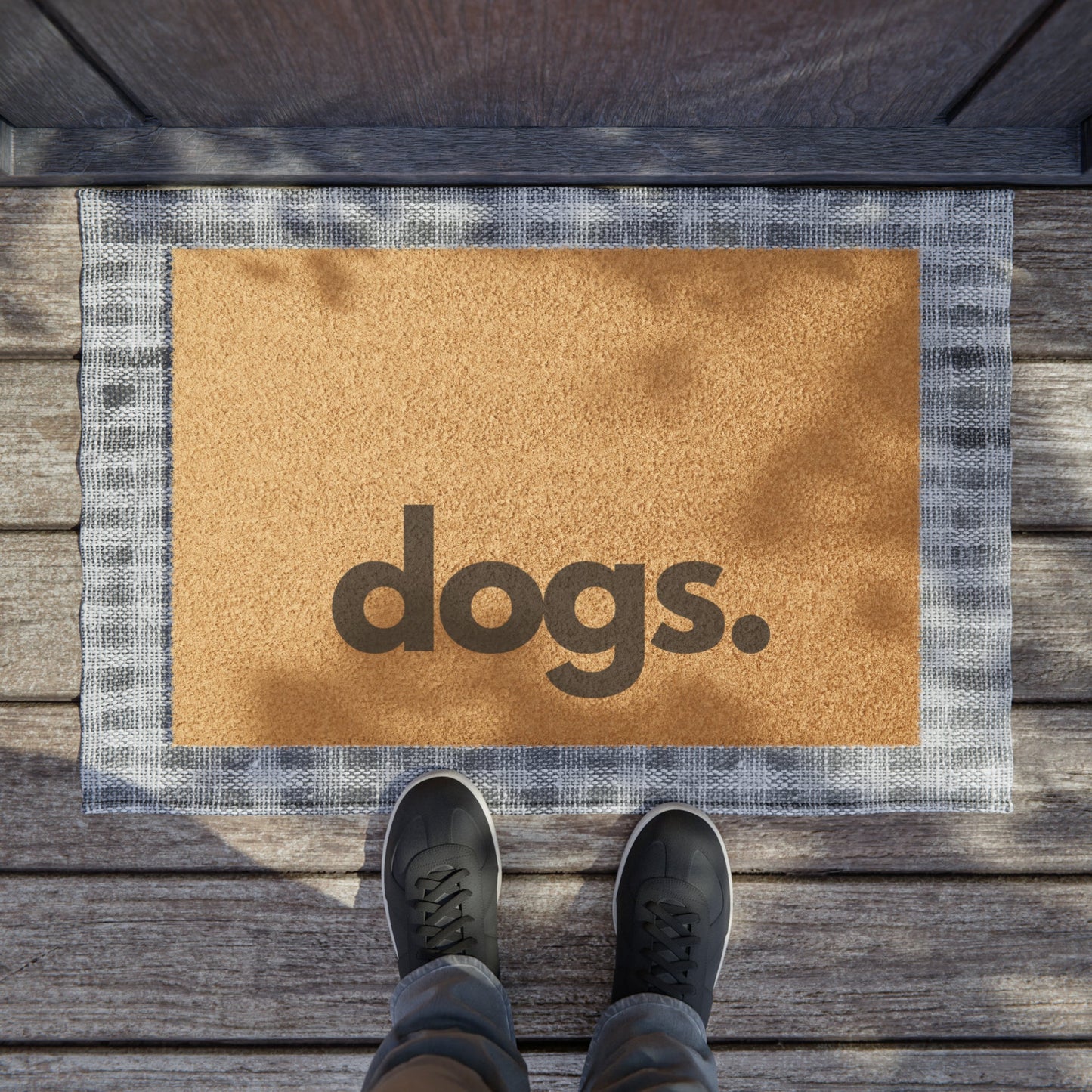 DOGS, PERIOD Eco-friendly Coconut Coir Fiber Doormat