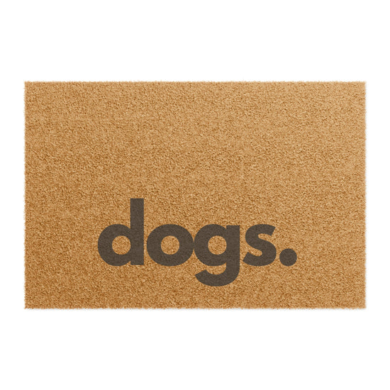 DOGS, PERIOD Eco-friendly Coconut Coir Fiber Doormat