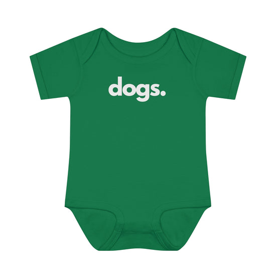 DOGS, PERIOD. Infant Baby Rib Onesie