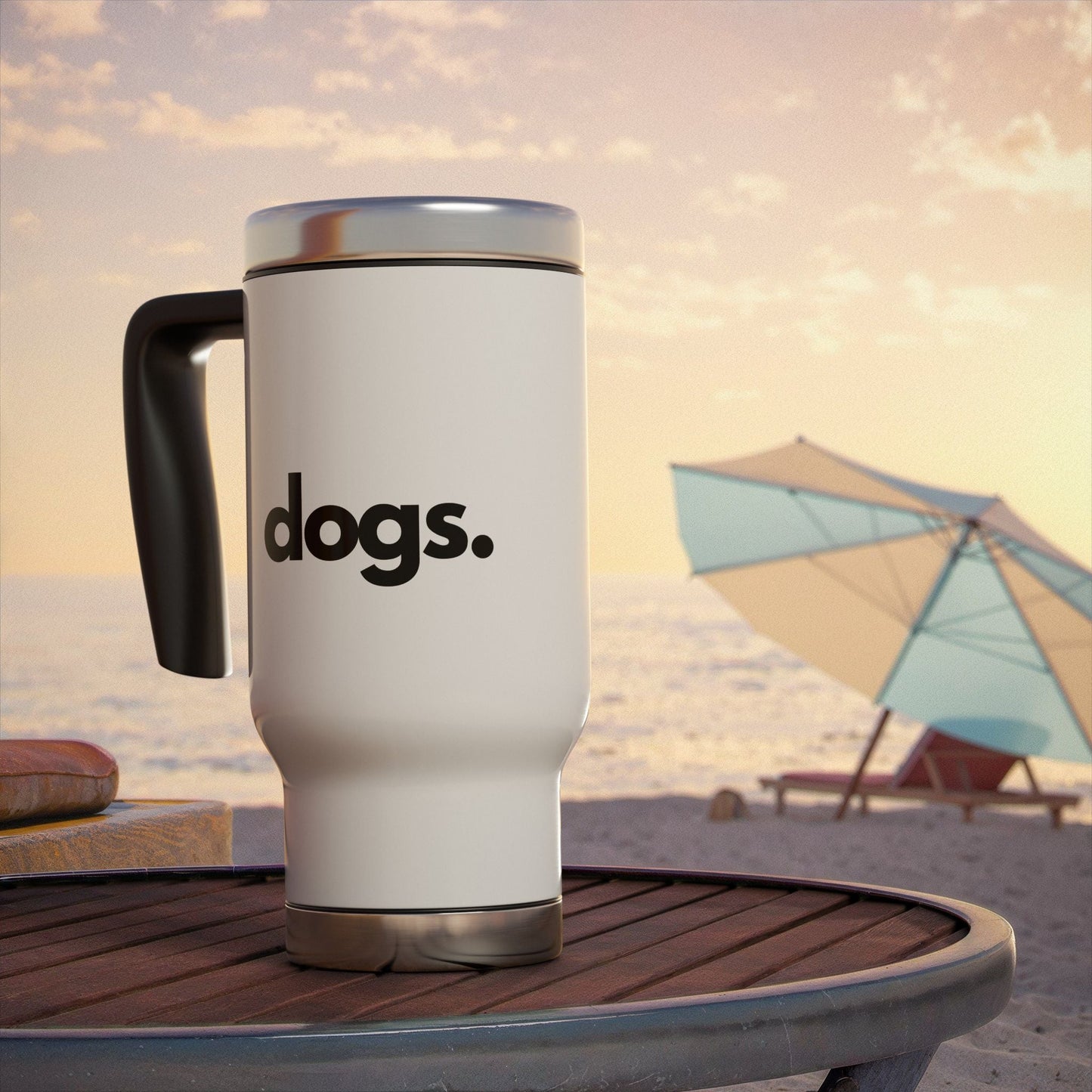 DOGS, PERIOD. Stainless Steel Travel Mug 14 oz