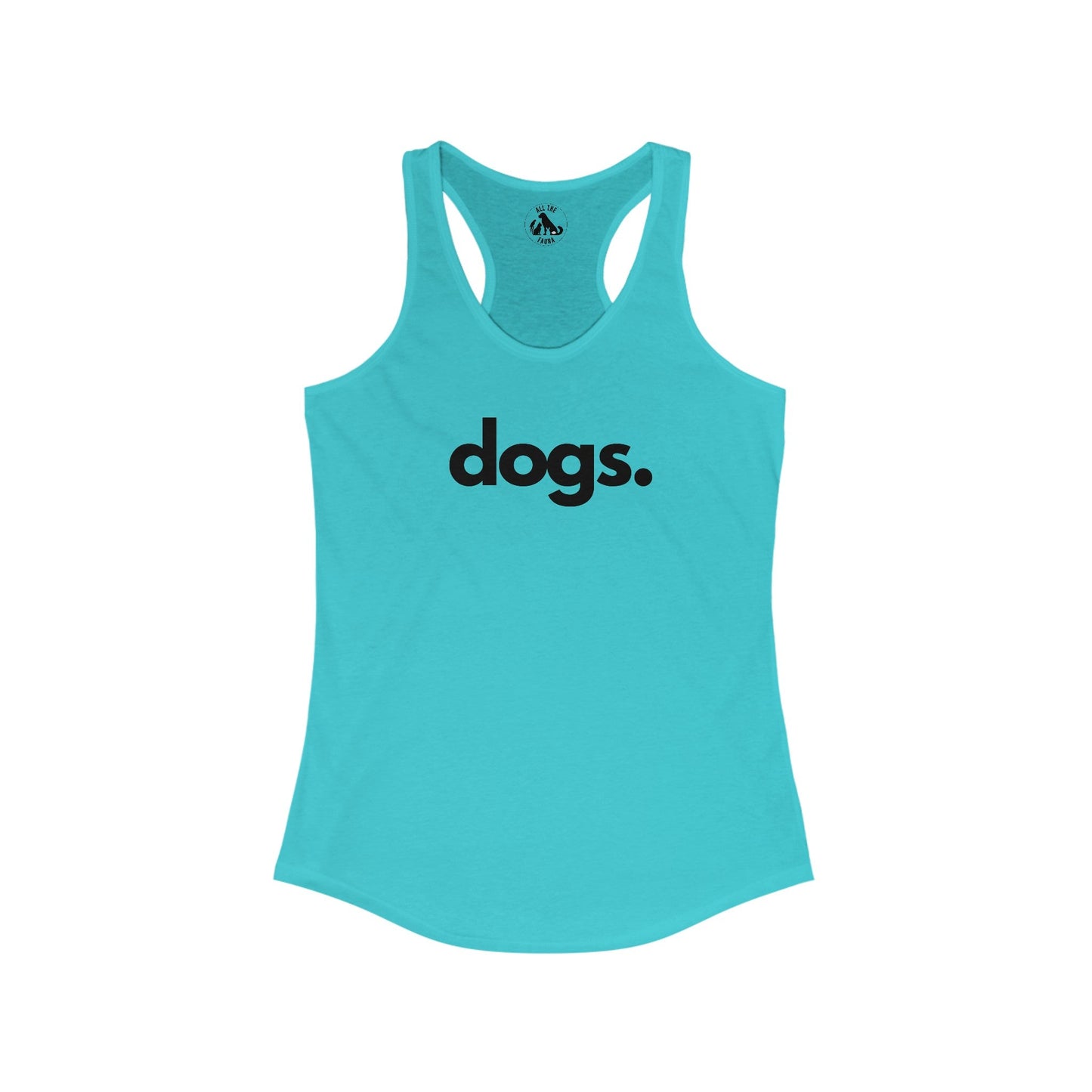 DOGS, PERIOD. Women's Lightweight Racerback Tank