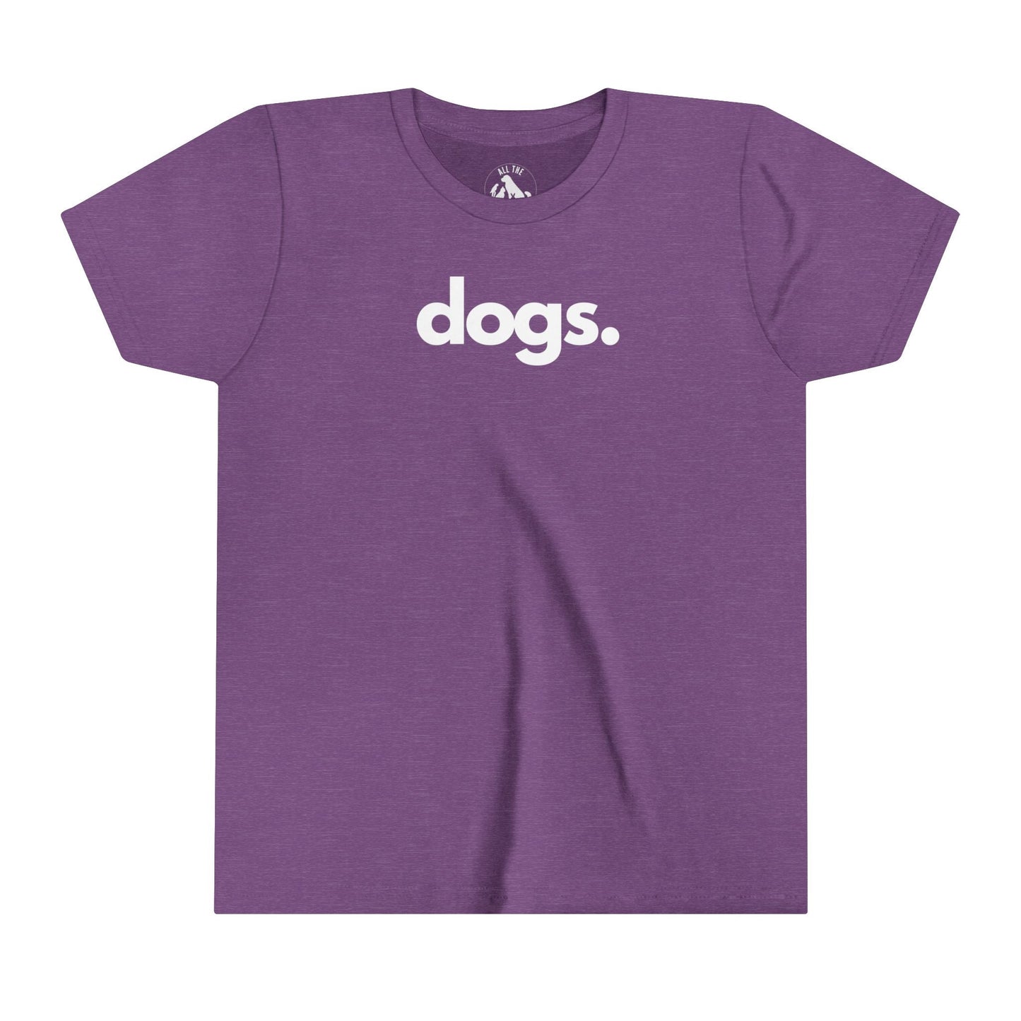 DOGS, PERIOD. Youth Short Sleeve Tee