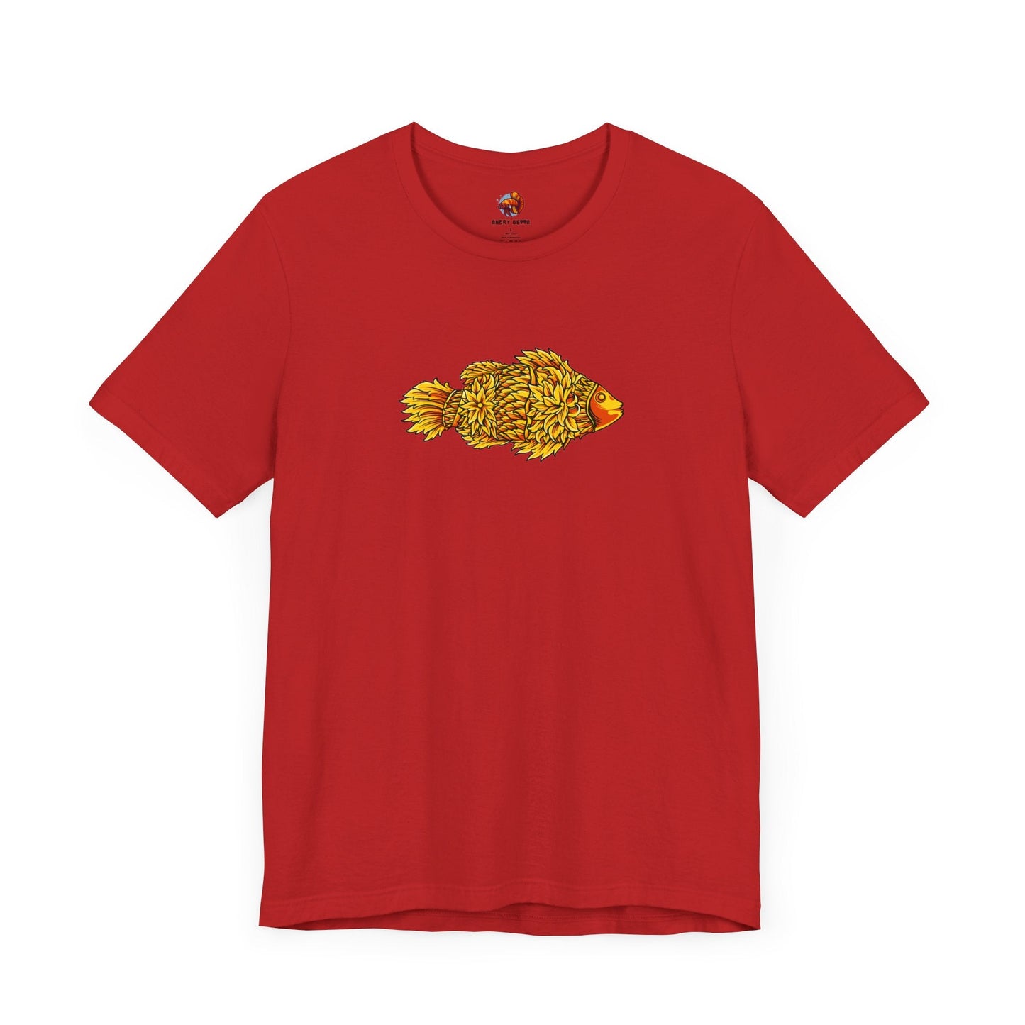 Golden Koi Tattoo Style Unisex Tee