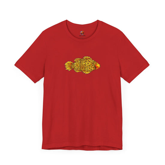 Golden Koi Tattoo Style Unisex Tee