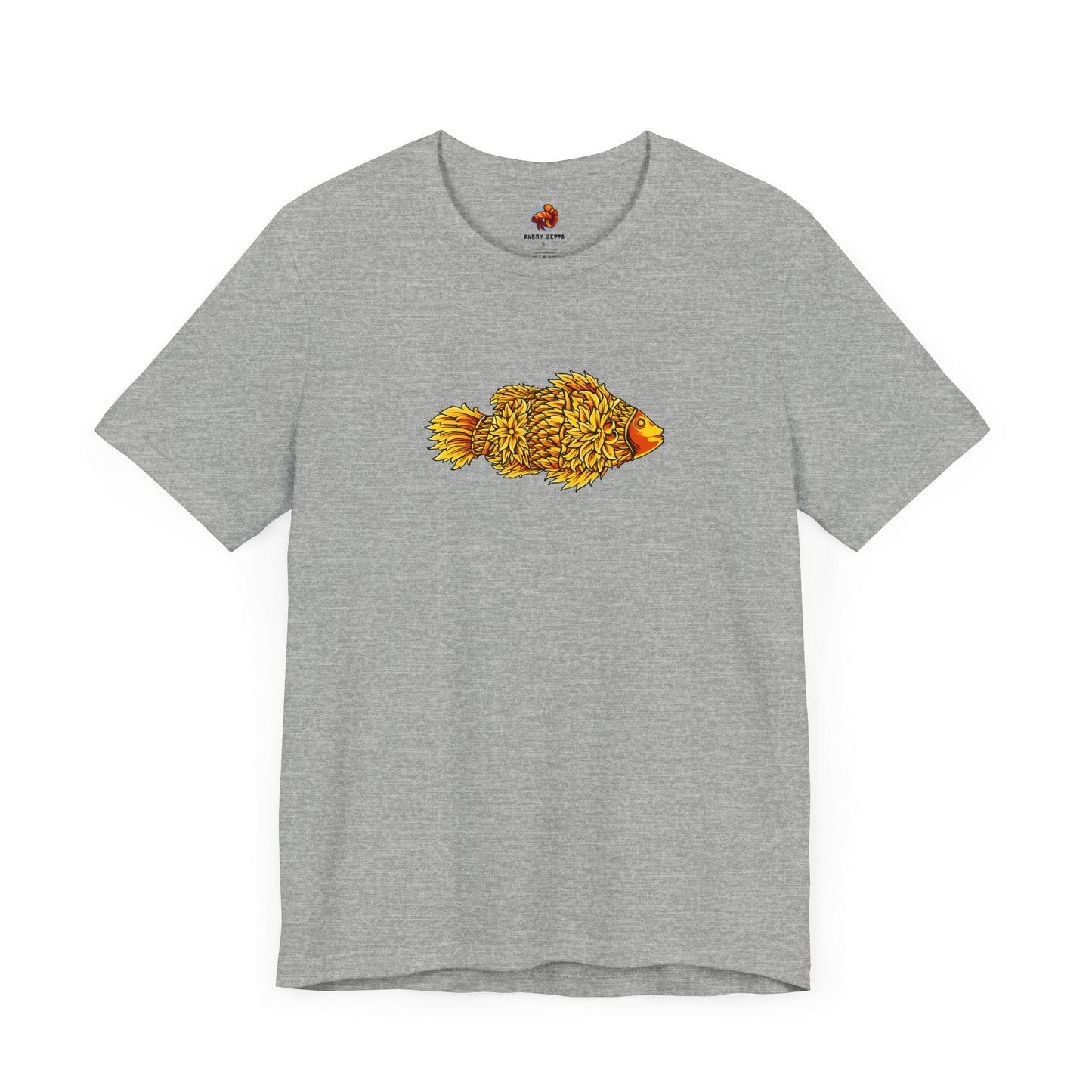 Golden Koi Tattoo Style Unisex Tee