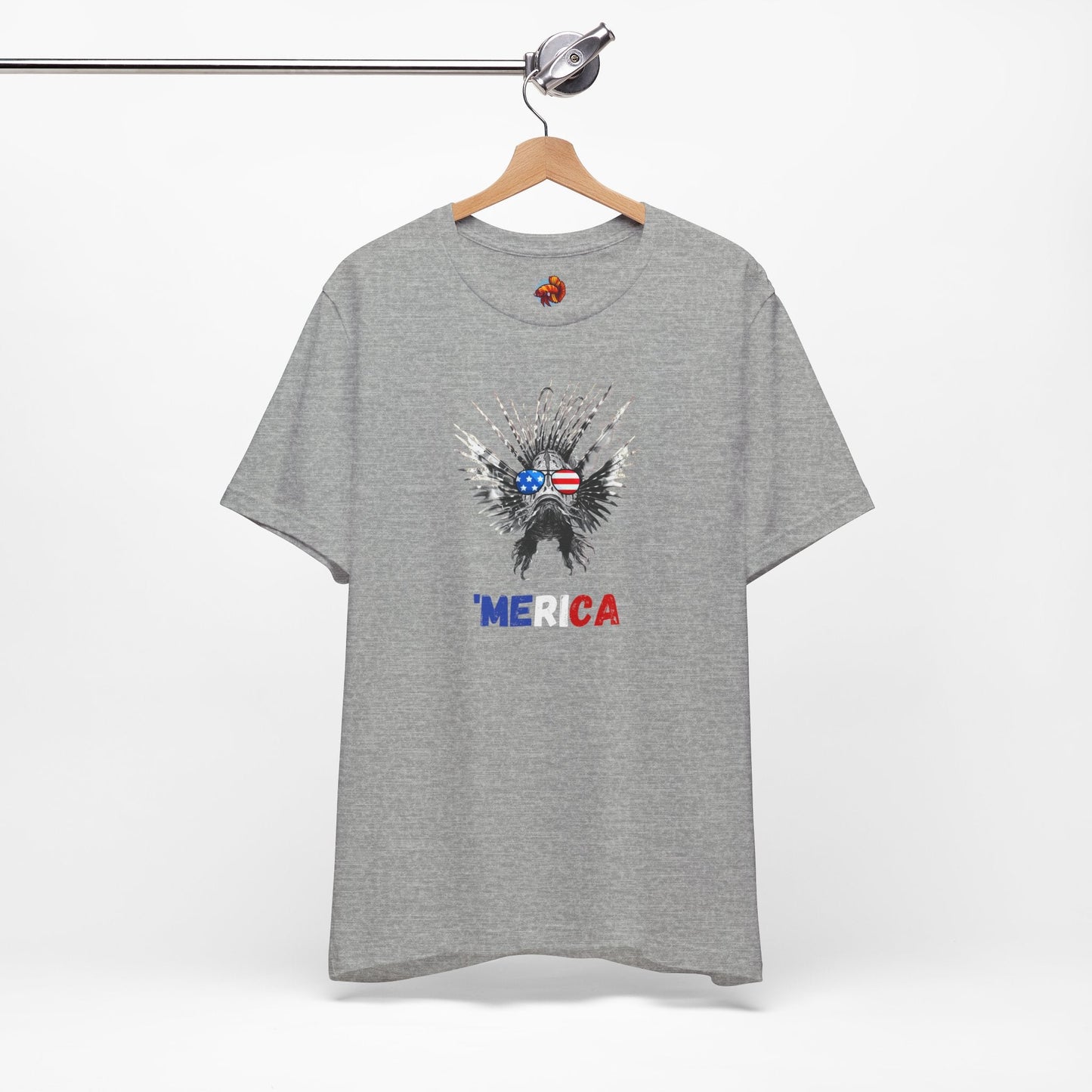 'MERICA Patriotic Lionfish Unisex Tee