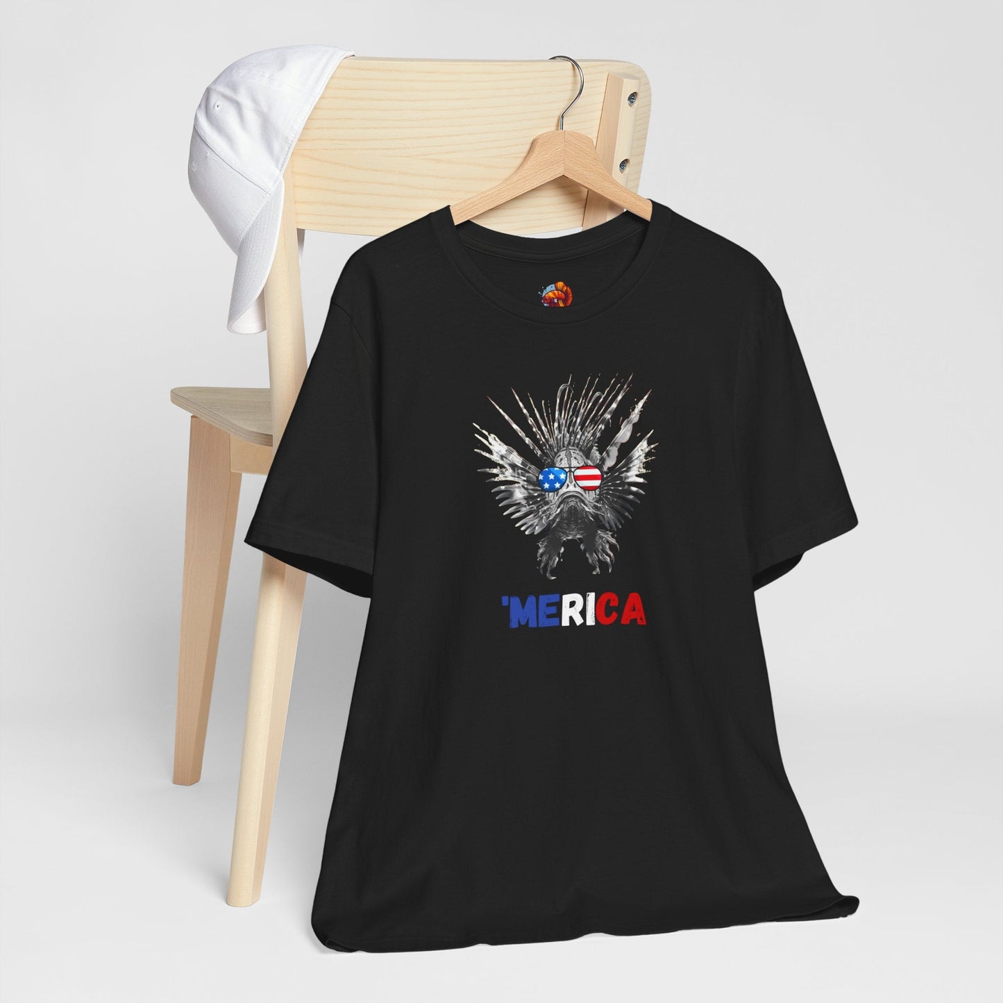 'MERICA Patriotic Lionfish Unisex Tee