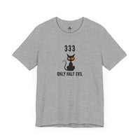 ONLY HALF EVIL Unisex Halloween Tee