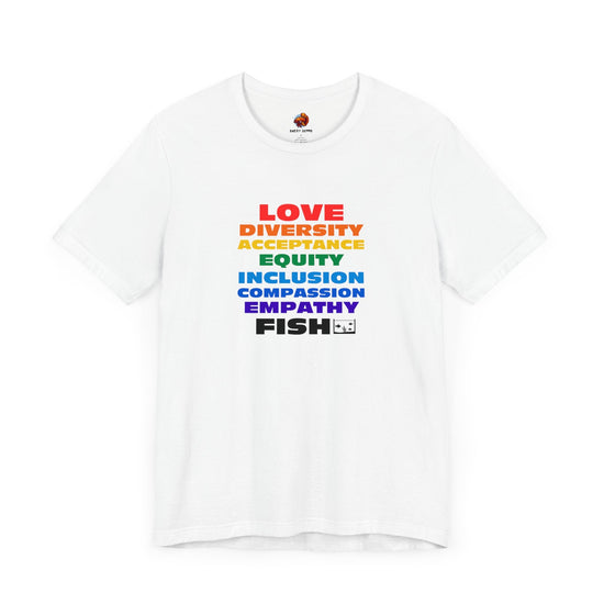 PRIDE LOVE AND FISH Unisex Tee