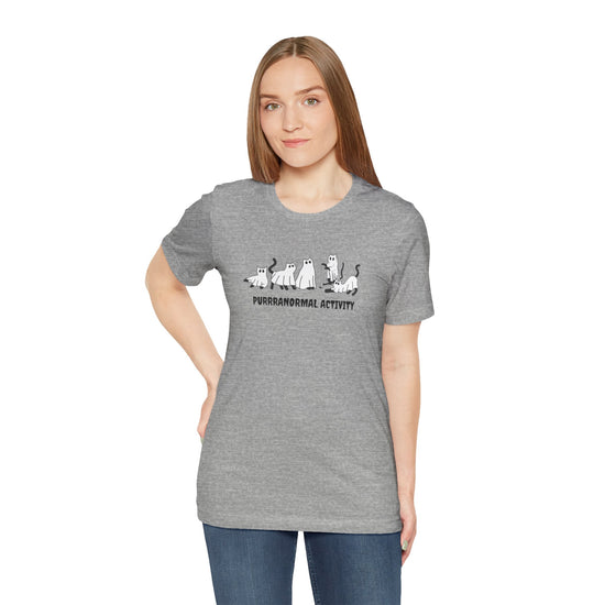 PURRRANORMAL ACTIVITY Unisex Halloween Tee