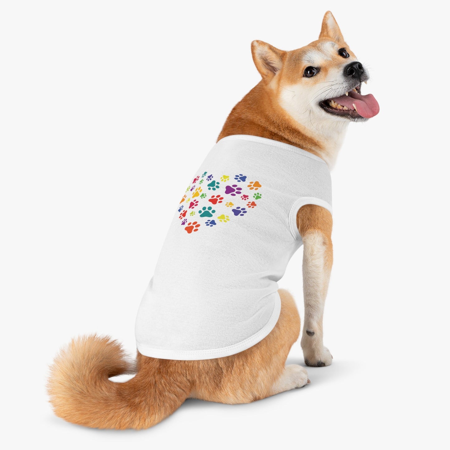 Paw Print Heart Pet Tank Top