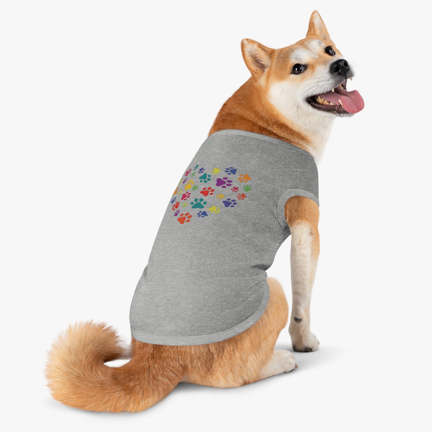 Paw Print Heart Pet Tank Top