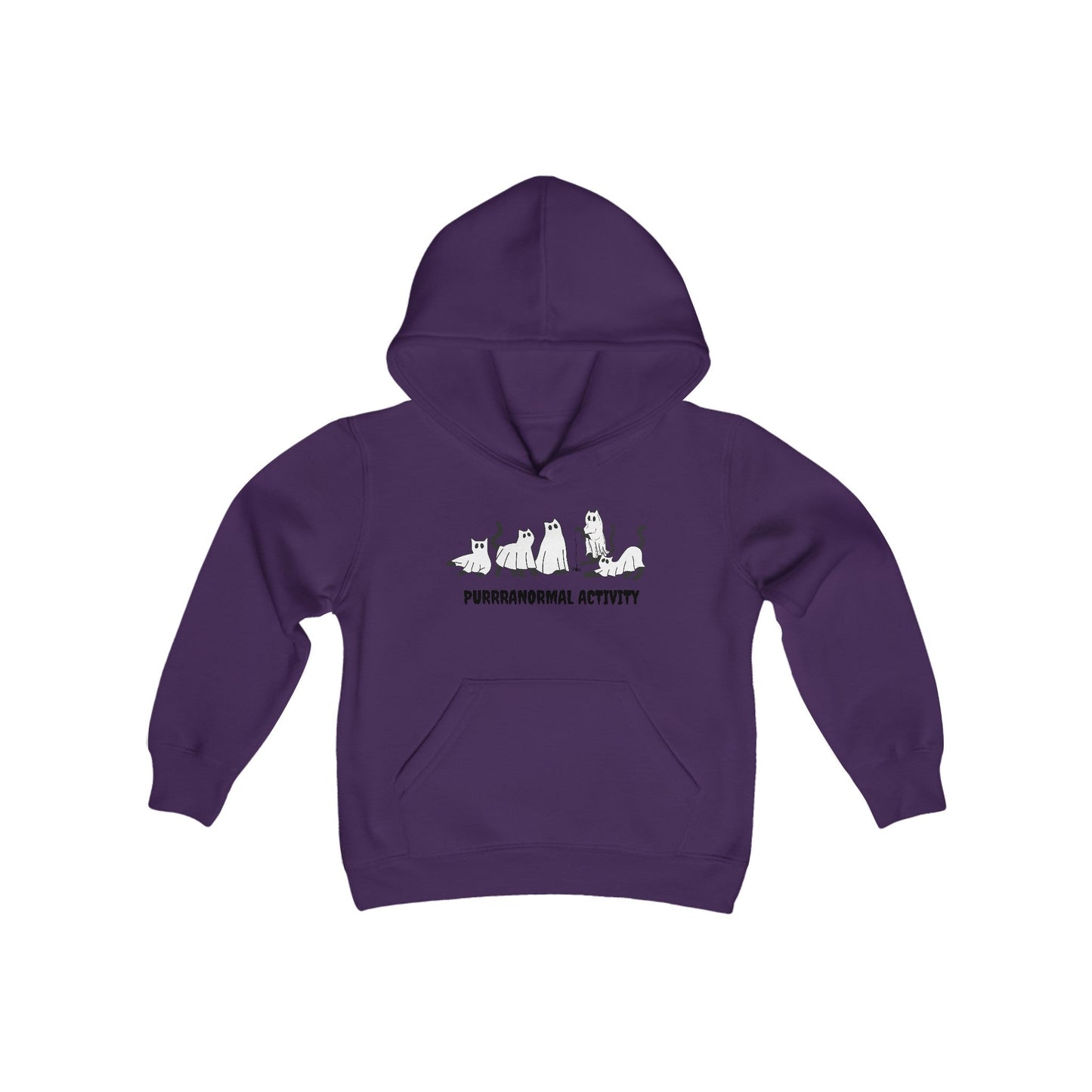 Purrranormal Activity Cats Youth Heavy Blend™ Halloween Hoodie
