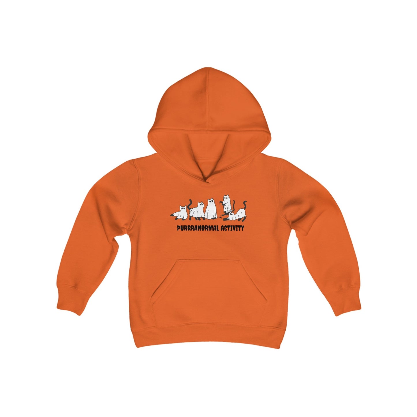 Purrranormal Activity Cats Youth Heavy Blend™ Halloween Hoodie