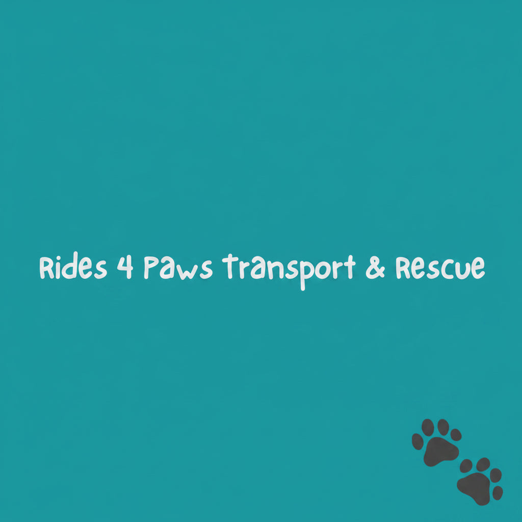 Rides 4 Paws Transport & Rescue Logo