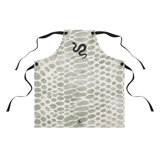 Snake Print Poly Twill Apron