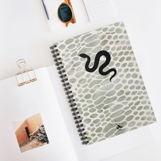 Snake Print Ruled Spiral Notebook