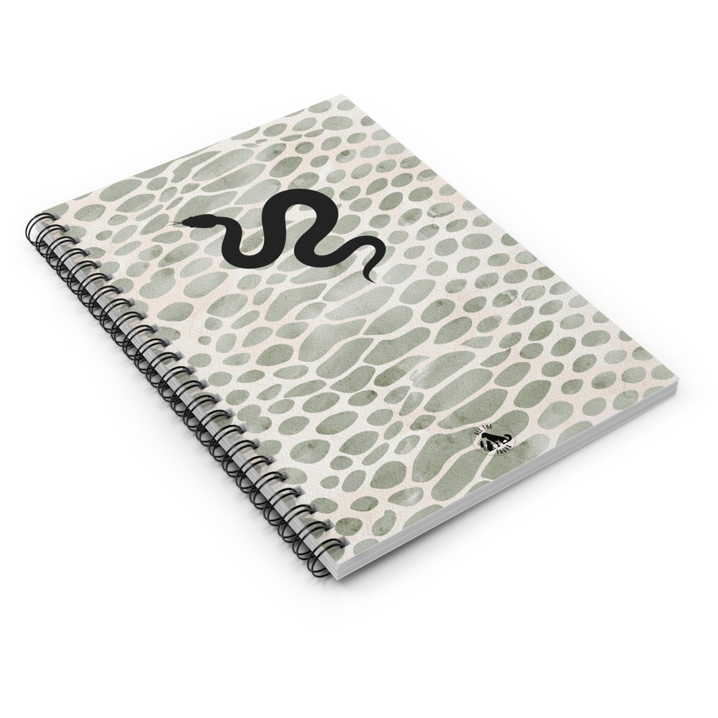 Snake Print Ruled Spiral Notebook