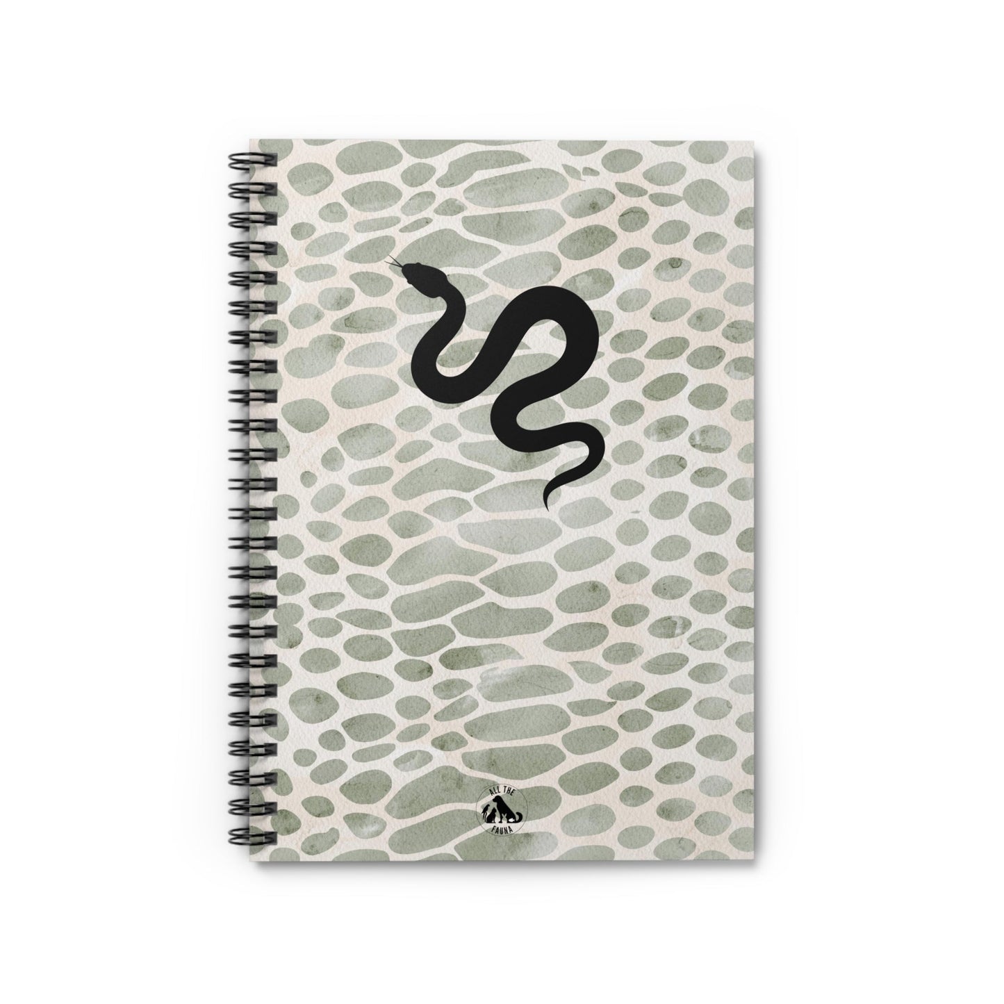 Snake Print Ruled Spiral Notebook
