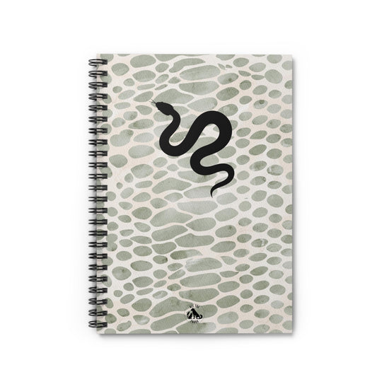 Snake Print Ruled Spiral Notebook