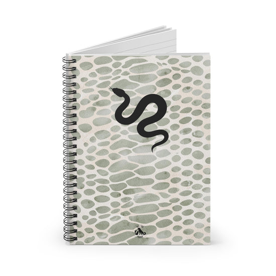 Snake Print Ruled Spiral Notebook