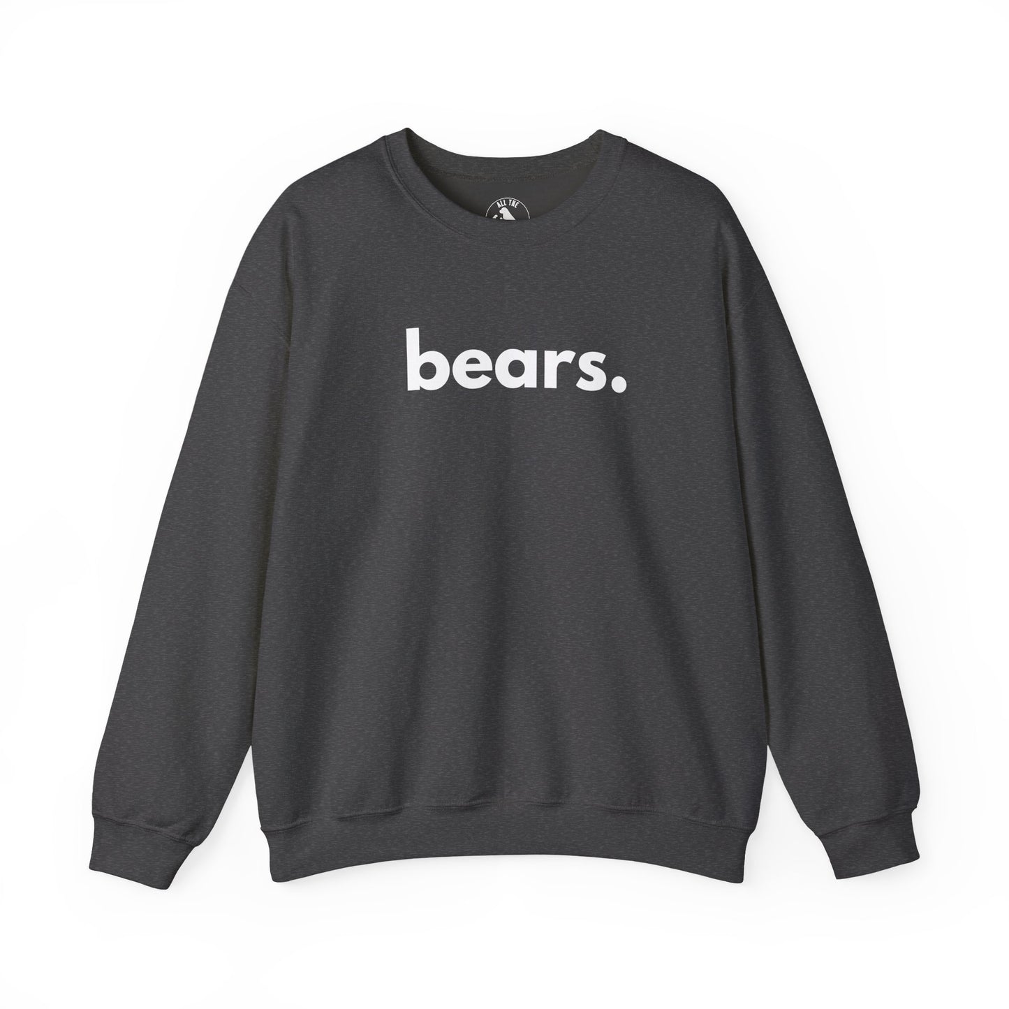 Bears unisex crewneck sweatshirt in dark heather — wildlife advocate apparel by Animals, Period