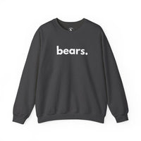 Bears unisex crewneck sweatshirt in dark heather — wildlife advocate apparel by Animals, Period