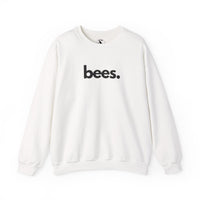 Bees unisex crewneck sweatshirt in white — wildlife advocate apparel by Animals, Period